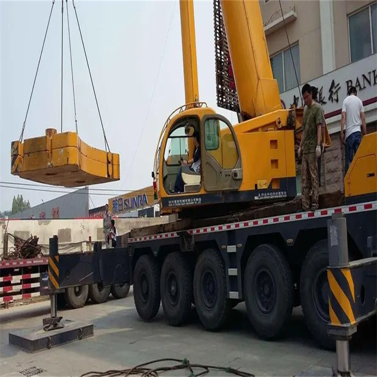 广德县当地吊车出租|机器吊装|75吨|工厂搬迁服务